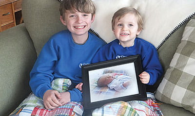 Brayden (left) and Max. Brayden (left) and Max.